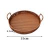 Round Basket Tray Organizer Basket for Desktop Cupboard Living Room