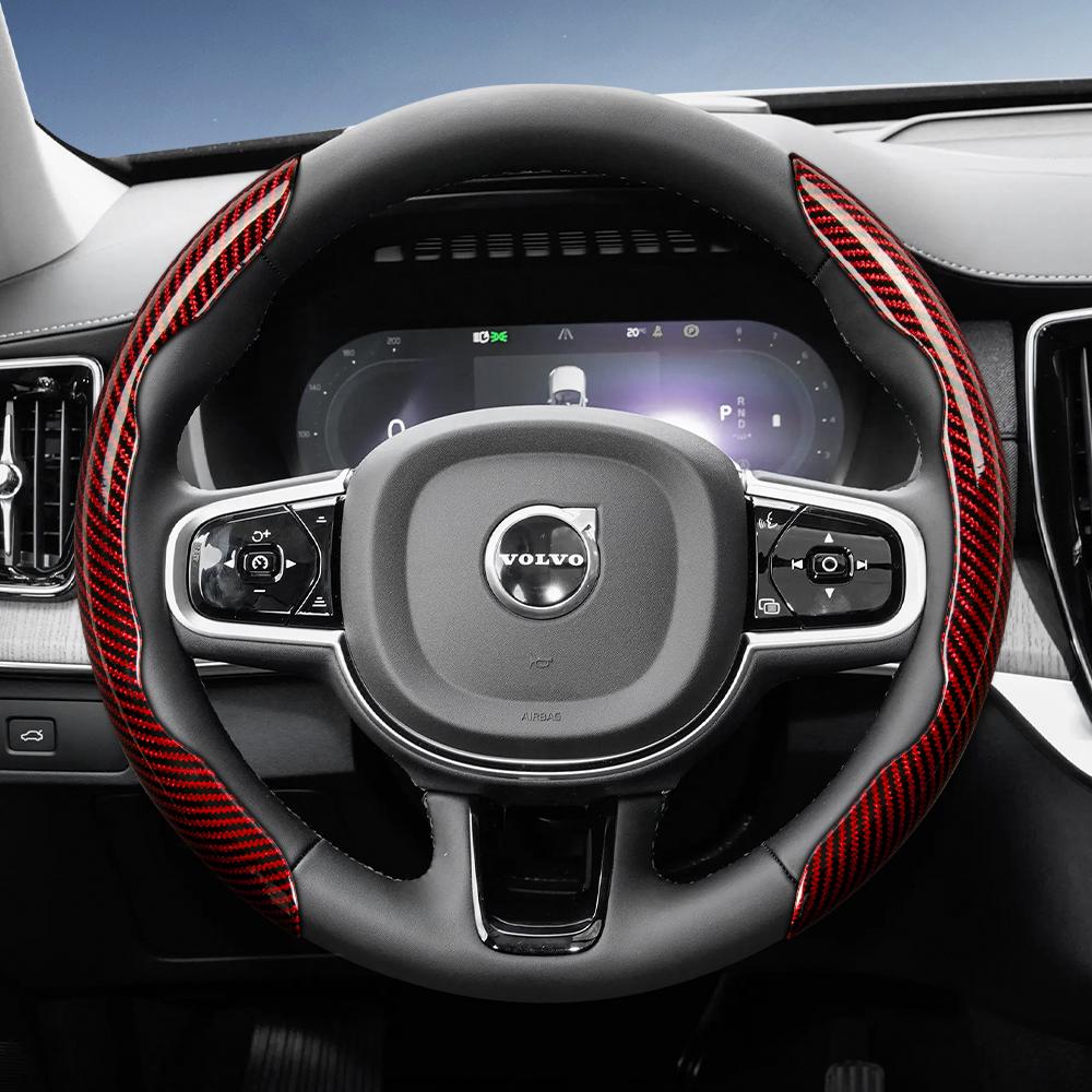 Suitable for Volvo Steering Wheel Cover with Segmented Quick-Release Design, Durable, Compatible with Models Such As Xc60, Xc40, Ex40, Xc90, S60