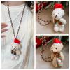 Plush Doll Christmas Necklace Lanyard Long Necklace Cute Sweater Chain Pendant  Girl