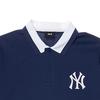 New MLB Polo Shirt Unisex Navy Blue 3APQV0143-50NYS