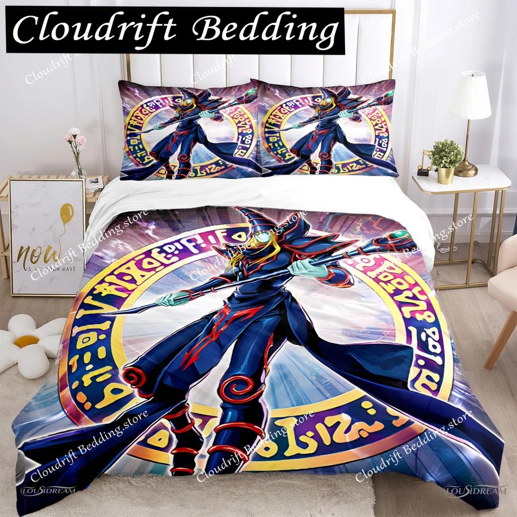 Cartoon Dark Magician Duvet Cover Comforter Fear Bedding set Soft Quilt Cover and Pillowcases for Teens SingleDoubleQueenKing