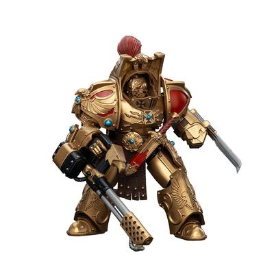 JOYTOY Warhammer Legio Custodes Akilon Terminator Squad Akilon Firepike Scale Action Completed 40,000 (Infernus Equipped) 1/18 Figure,