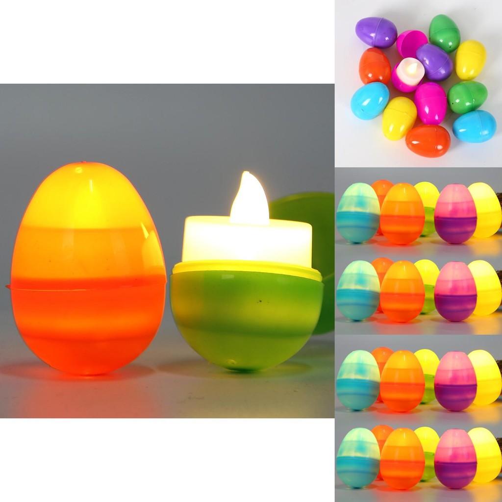 Eggs Whimsical Easter Beautifully Designed Plastic Eggs For Colorful Holiday Decorations Set 12 Of