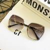Non-polarized Vintage Square Sunglasses Woman Classic Retro Gradient Mirror Frameless Sun Glasses Female Fashion Rimless