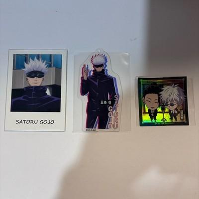 Jujutsu Kaisen Gojo Satoru Complete Goods Set Keychain Badge Card Lot Japan