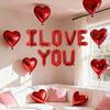 I Love You Balloons Kit Red Heart Balloon for Anniversary Wedding Marriage Decoration Party Supplies DIY Backdrop Setup Ornament