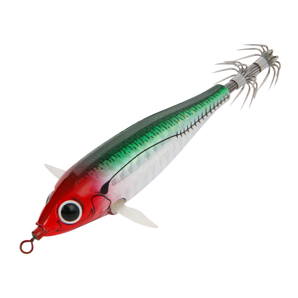 

6g/7.3cm Cuttlefish Attracting Lure Double Hook Glow In The Dark Octopus Bait Luminous Squid Jig Hooks for Saltwater Freshwater