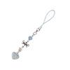 Beaded Phone Charm Resin Colorful Beads Keyring Pendant Bowknot Heart Star Keychain Fashion Accessory for Smartphones