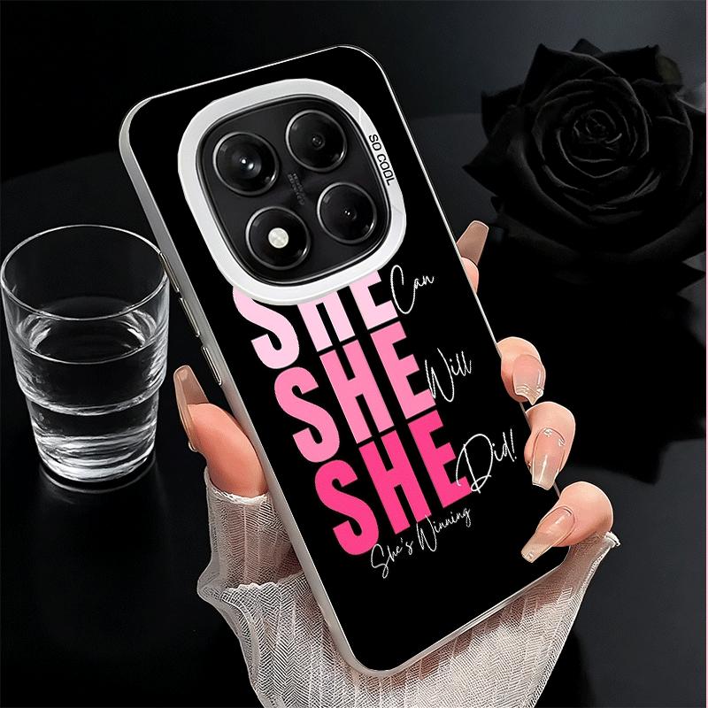 Girl Boss Lady Pink Soft Phone Case for Xiaomi Redmi Note 13 14 15 Pro Plus 12S 12 11S 11 11T 10S 10 Shockproof Cover Back Shell