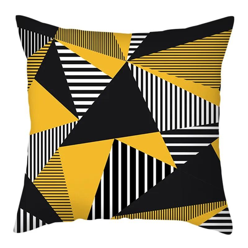 Geometric Style Printed Pillowcases Living Room Office Home Pillowcases Car Ornaments