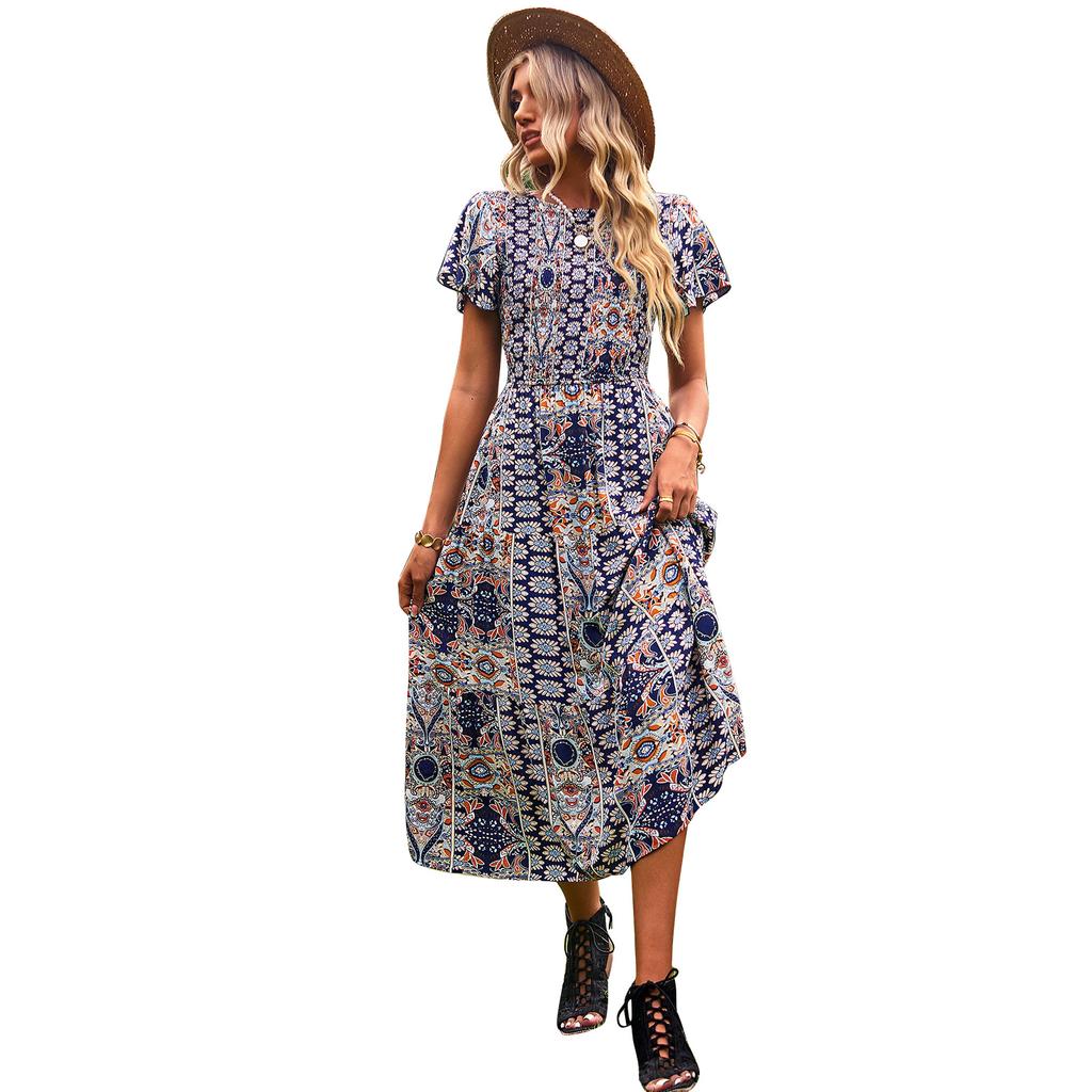 Large Sway Dress for Spring and Summer Waist Slimming Skirt for Women
