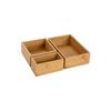 Boîtes De Rangement - Andrea House - AX73022 - 30x23x7cm - Lot De 3 - Beige