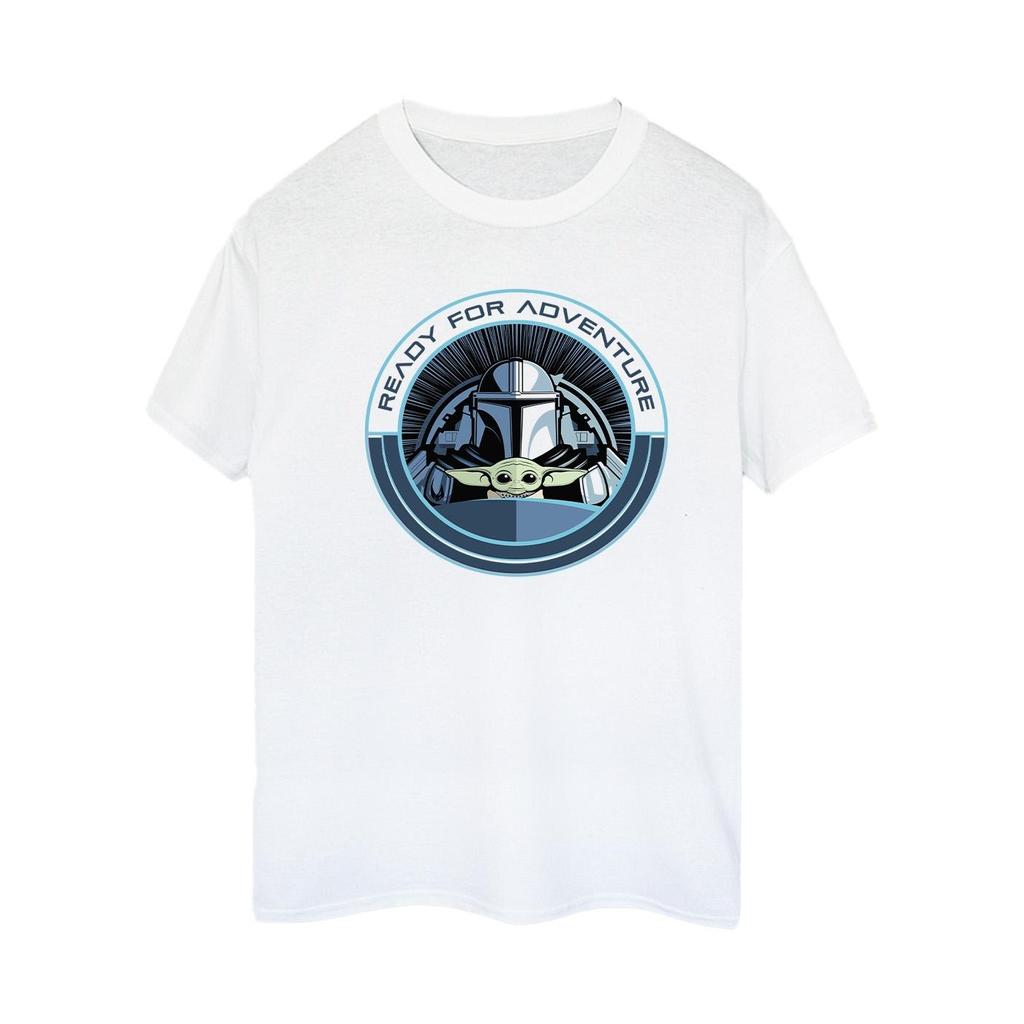 Star Wars Womens/Ladies The Mandalorian Grogu Ready For Adventure Cotton Boyfriend T-Shirt