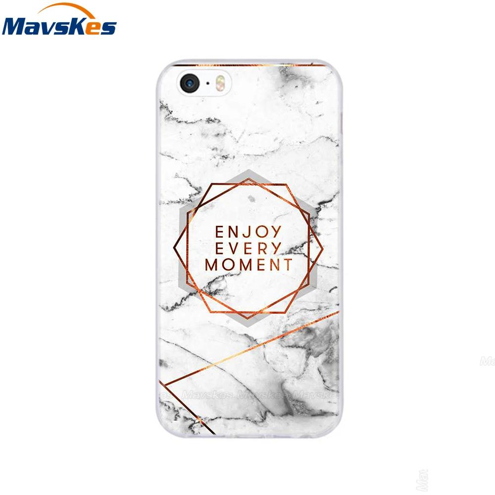 For iPhone 5s SE 5 Case Cover Silicone Soft TPU Cover Print Flower Cute Animal Phone Case For iPhone 6s 6 7 8 Fundas Clear Cases