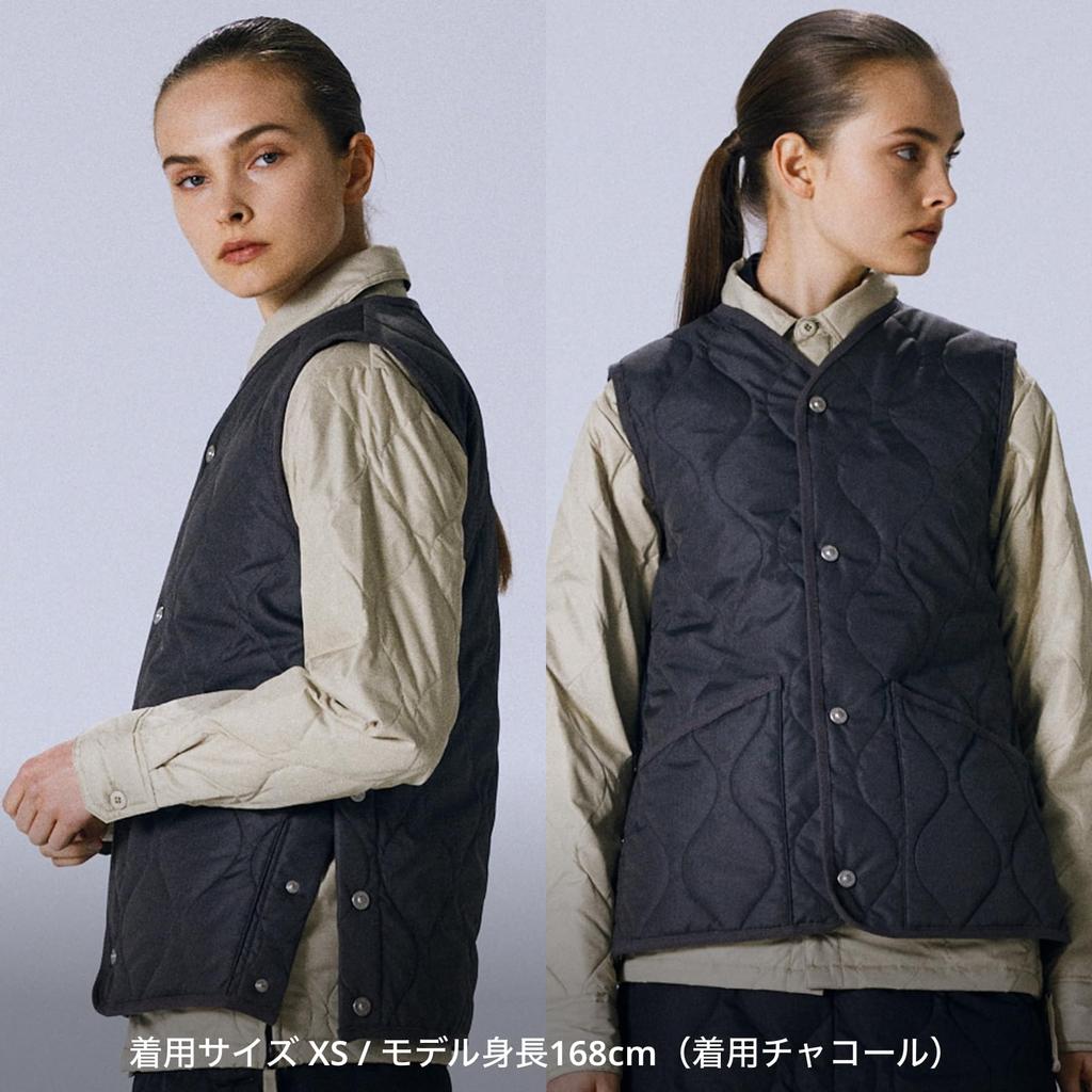 Taion Down Vest Charcoal 001B2ML-1