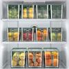 Refrigerator Storage and Fresh-keeping Box, Household Draining Food Preservation Sealing Tape, Handle Storage Box