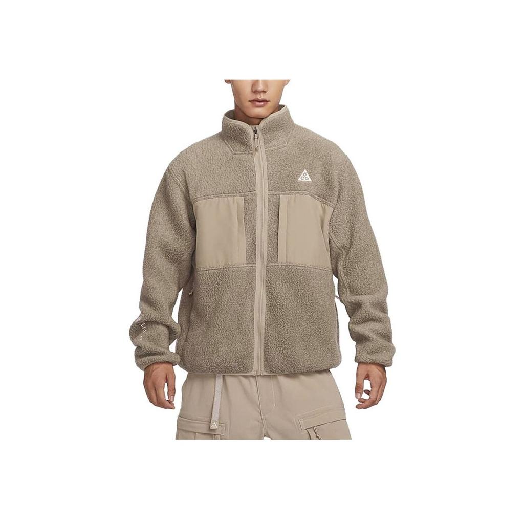 Nike ACG Arctic Wolf Fleece Jacket with Sherpa Paneling and Woven Accents Men Jacket Solid FN0373-247
