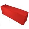 Stretch Spandex Table Cover Good Elasticity Washable Reusable Red Stretchable Tablecloth with 4 Pock