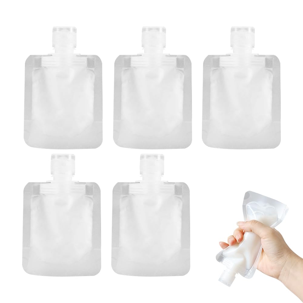 10Pcs 30/50/100ML Thickened Travel Subpackage Cosmetic Lotion Shower Gel Shampoo Portable Facial Cleanser Storage Organizer Bag