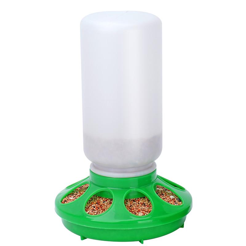 1L Poultry New Thickened Feeder and Drinker Chicken Feeder Bucket Automatic Water Food Dispenser Chick Drinker Feeding Bucket