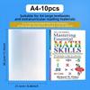 10PCS A4/16K/A5 Transparent Book Cover Self-Adhesive Closure Books PVC Protective Cover