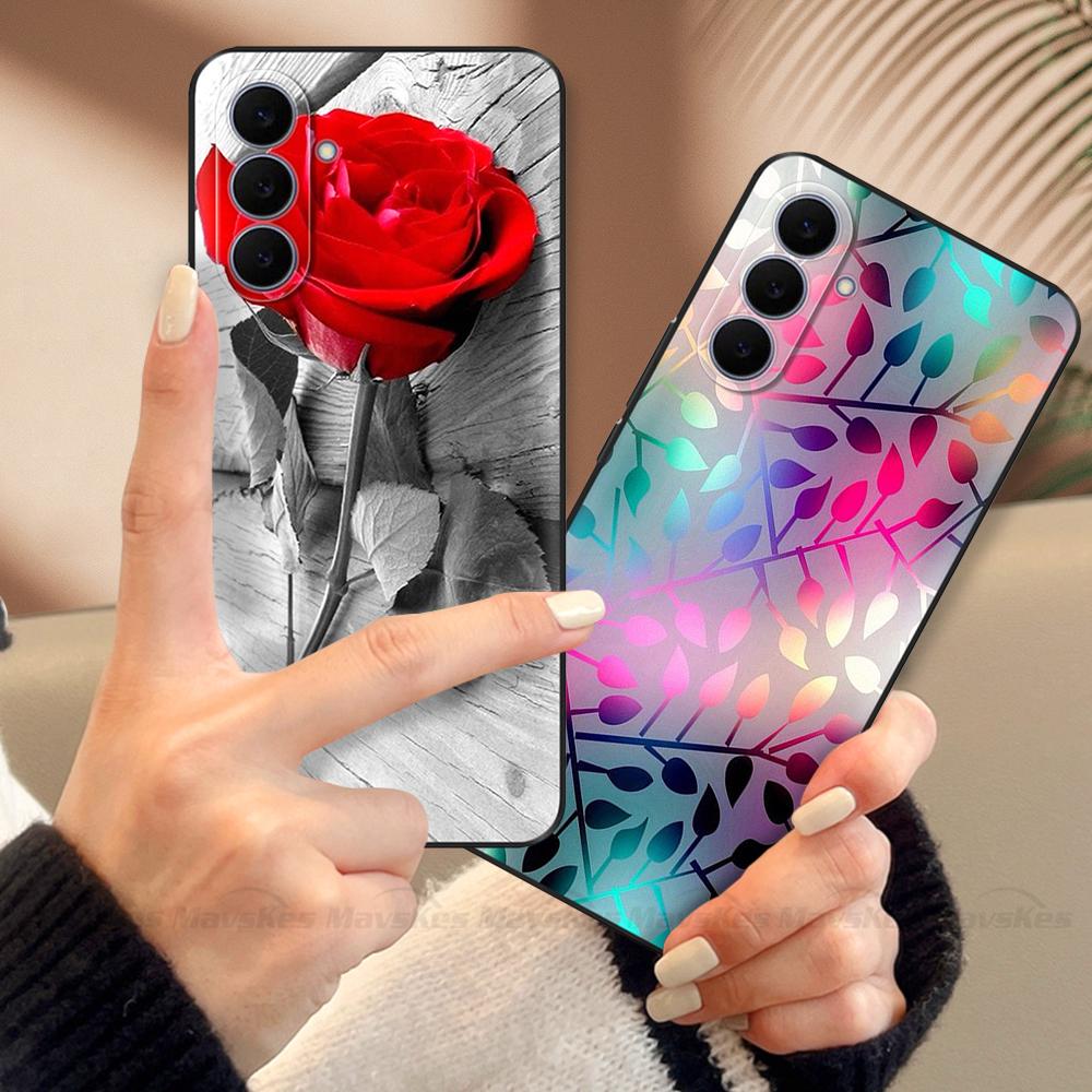 For Samsung Galaxy S25 FE Case Cute Cool Black Silicone Phone Cases For Samsung S25 FE 5G Case S25FE Back Cover Coque TPU Fundas