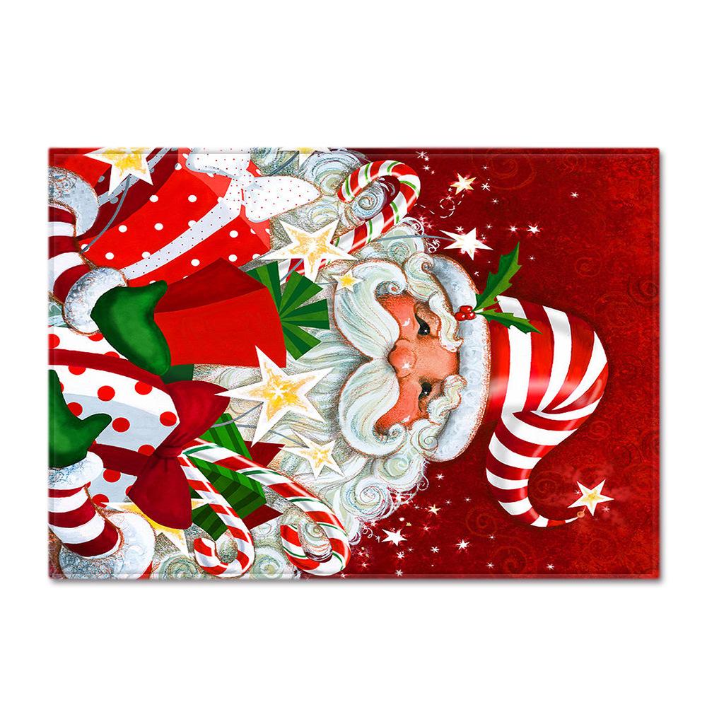 Living Room Carpet Merry Christmas Bedroom Floor Mat Doormat For Europe And The United States