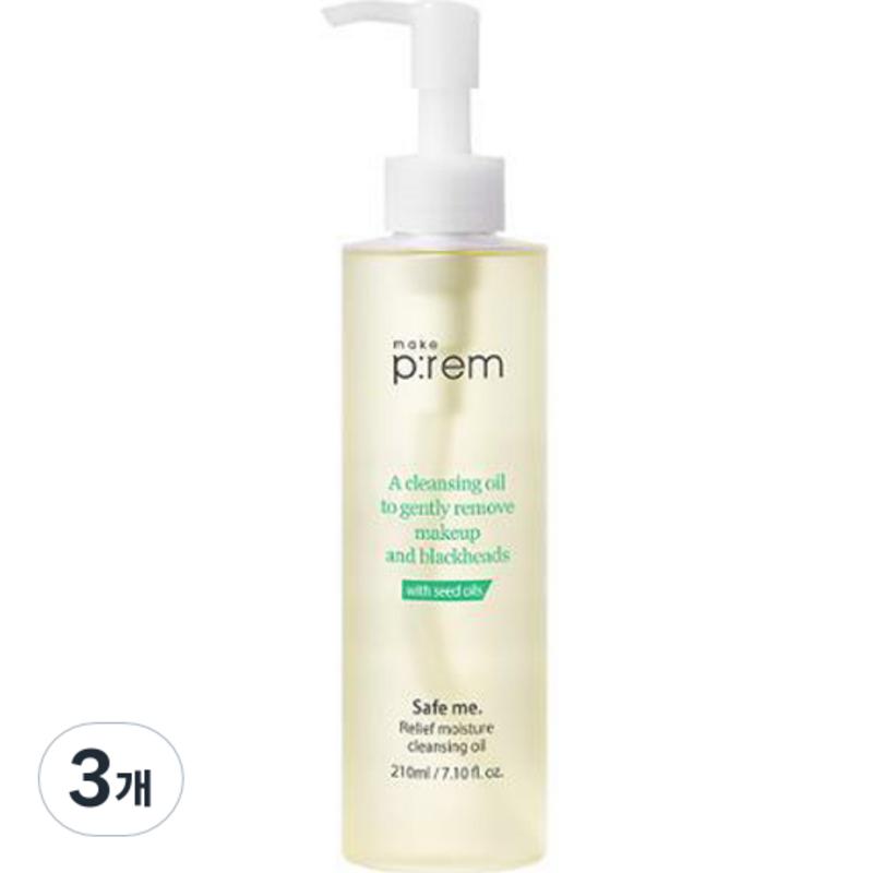 Make Prem Safe Me Relief Moisture Cleansing Oil, 210ml, 3 pcs