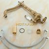 Antique Brass Basin Faucets Bathroom Sink Mixer Deck Mounted Single Handle Single Hole Bathroom Faucet Brass Hot and Cold Tap