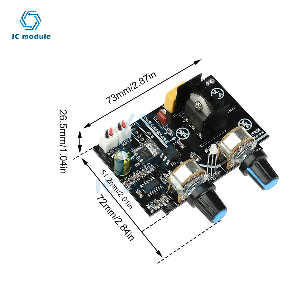 40A Spot Welder Control Board with Adjustable Time & Current Solid State Relay Power Controller for Battery Welding