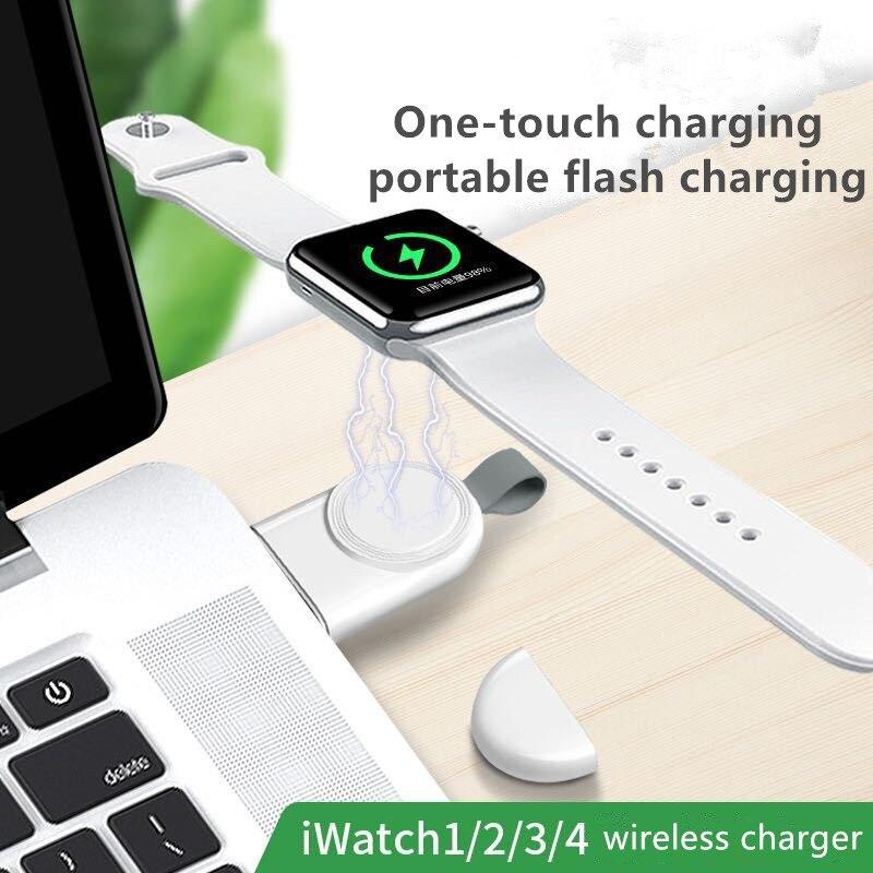 Portable Wireless Charger for IWatch SE 6 5 4 Charging Dock Station USB Charger Cable for Watch Series 6 5 4 3 2 1