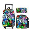 Geometrydash Backpack Geometrydash Elementary And Secondary School Printed Tie Rod Backpack