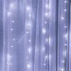 LED Curtain Lights 8 Modes Remote Control 3.3x3.3yd USB Power High Safety Curtain String Lights for