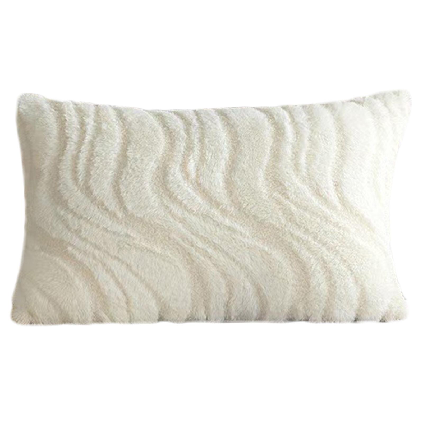 

High End Water Wave Pattern Cushion Cover Durability Plushes Pillowcase Perfect for Home and Office Setting 45x45cm B