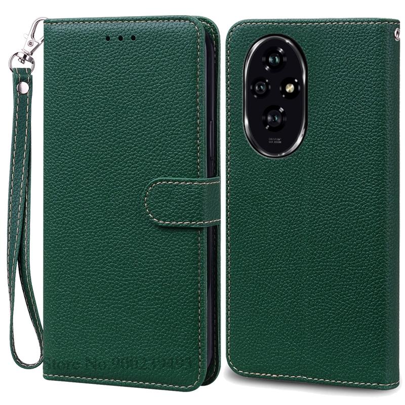 For Honor 200 Case Honor 200 Pro Case Silicone Pu Leather Wallet Case For Honor 200 5G Phone Case For Honor 200 Pro Cover Fundas