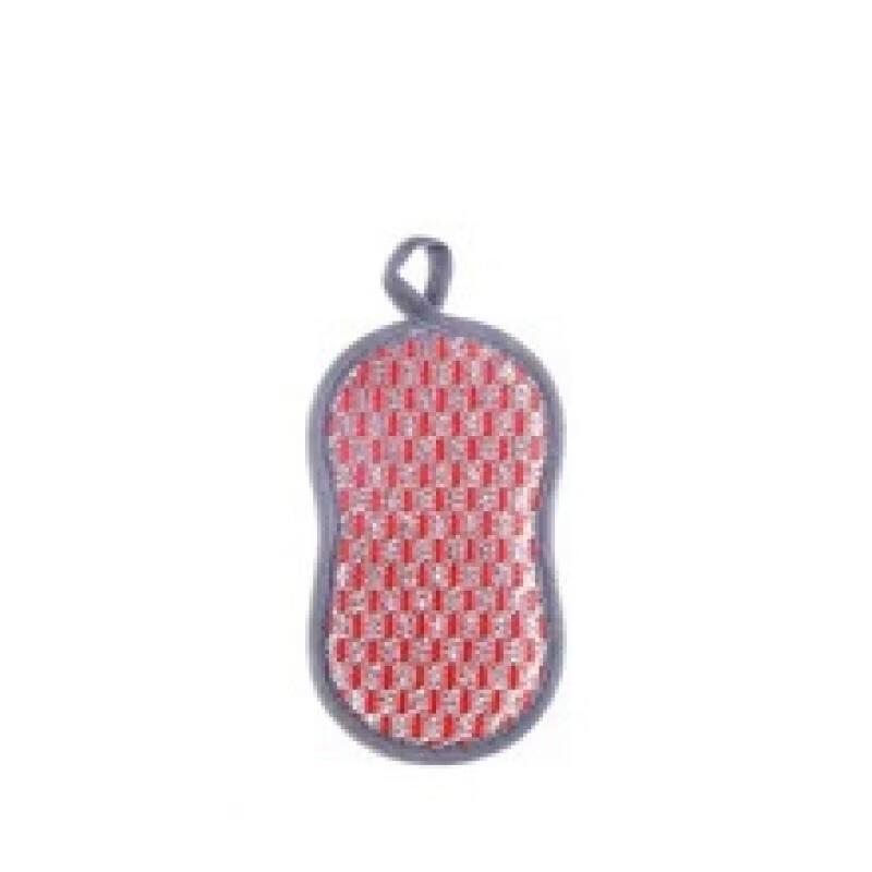 

Double-sided Steel Wire & Sponge Dish Scrubber