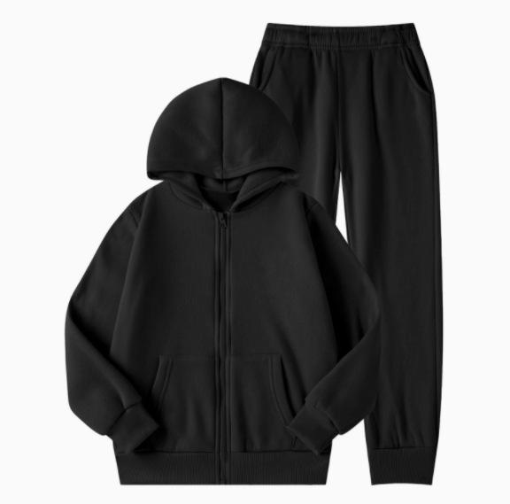 Conjunto de Sudadera Trendy Europeo y Americano para Niños y Niñas - Tallas Mediana y Grande, Múltiples Colores