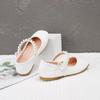 Girls' Spring & Autumn Princess Soft-Soled Leather Shoes: Stylish White Baby & Student Performance Footwear