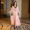 Dubai Sequin Embellished Jalabiya - Eid Muslim Women's Long Robe