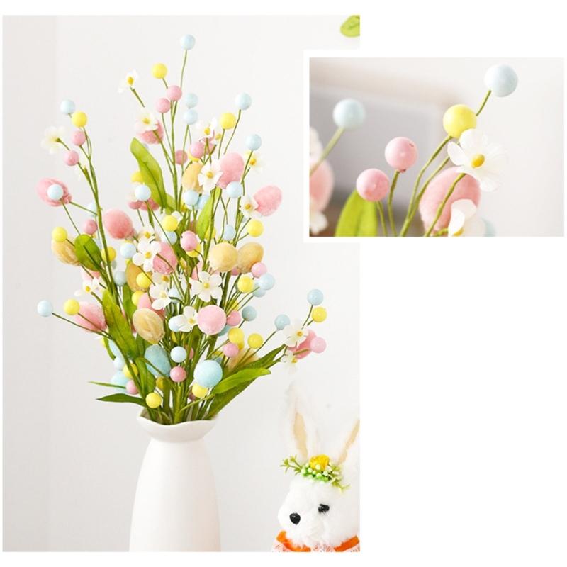 Durable Artificial Easter Flower Branch Insertion Exquisites Craftsmanship for Various Decoration Needs Long Lasting Use