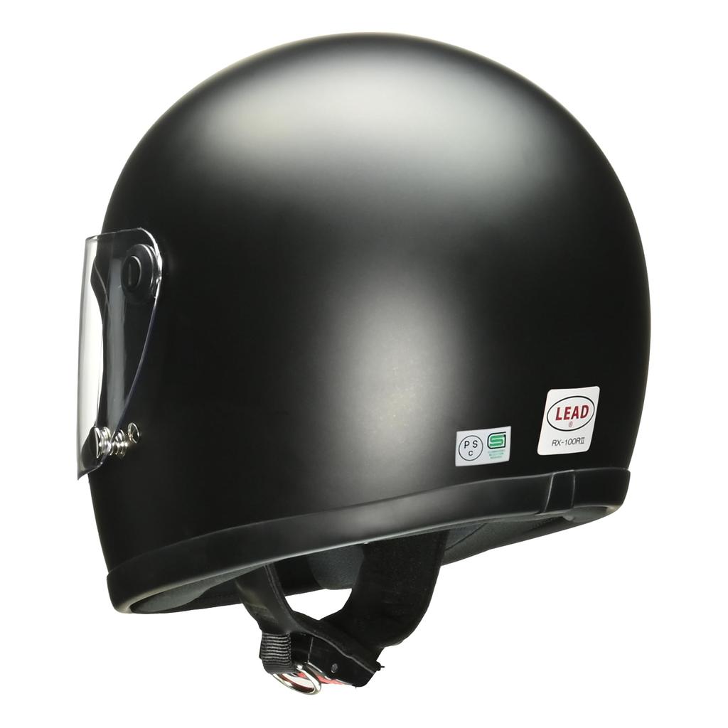 LEAD Industries Motorcycle Full Matte Metallic Free Size Removable Mesh Suitable for All Engine Displacement Sizes RX-100RII Helmet, Face, Black,
