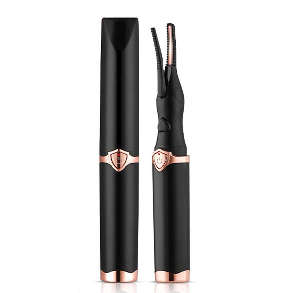 LUYING Hot USB Three Temperature Quick Black Curler, 2-in-1, Rechargeable, Long-Lasting, Settings, 10-Second Preheat, 15-Minute Auto-Off, Portable,