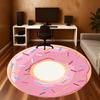1pc Donut Round Chair mat Area Rug - Non-Slip, Floor Mat for Office, Bedroom, home decor Christmas Gift p0811302