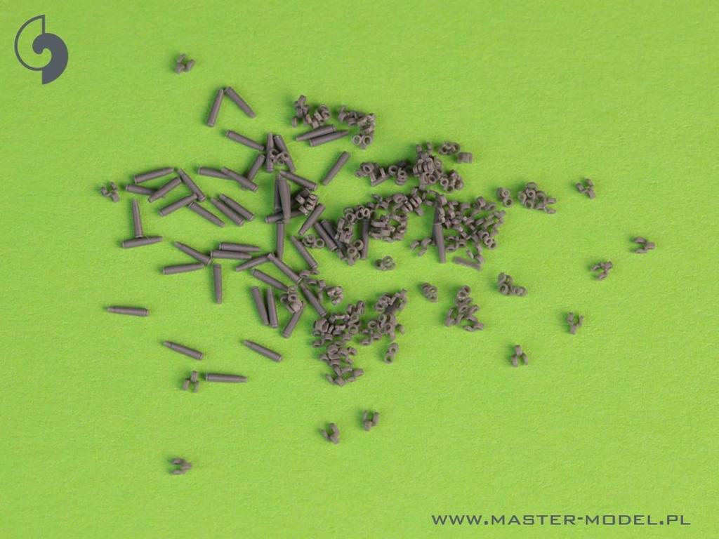 Master Model WW2 American Browning M2HB Caliber Machine Gun Ammunition Belt Links and Empty Cartridges 150 Pieces Plastic Model 1/35 .50 (12.7mm) Set,
