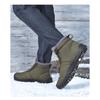 Winter Übergröße Herren Mid-Top Warme Schneestiefel Verdickt und Gepolstert Lässige Herrenschuhe