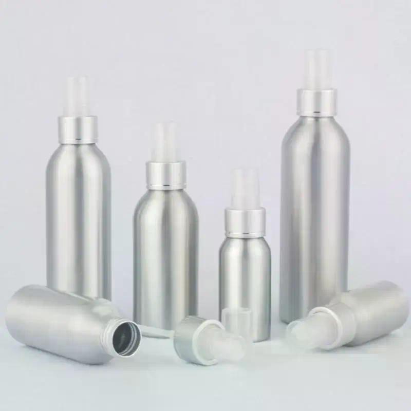 50/100/120/150/200/250ml Size for Empty Aluminum Spray Bottle Cosmetic Mini Metal Atomizer Bottles Travel Cosmetics