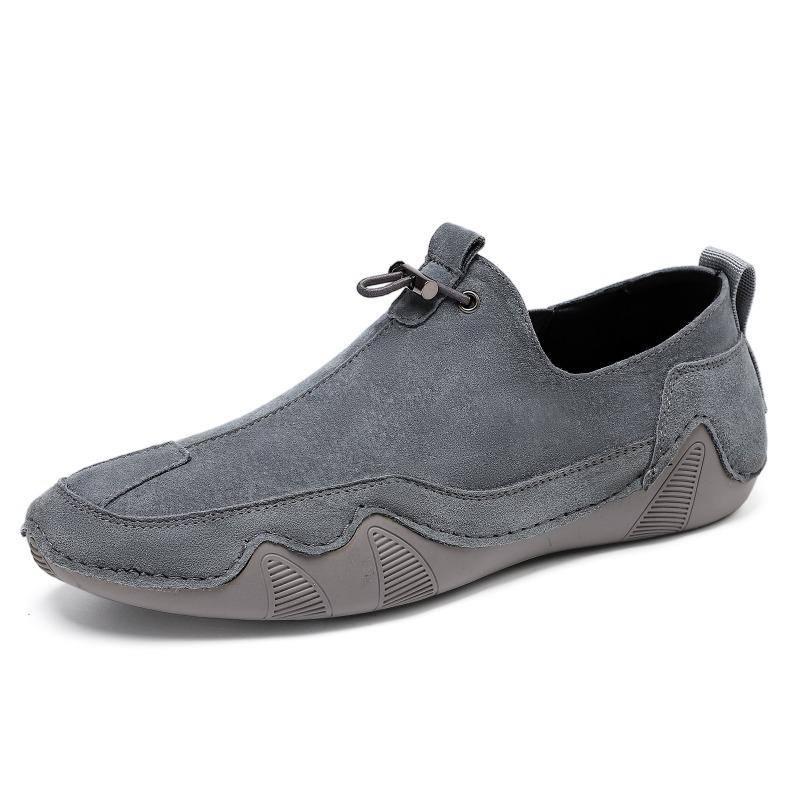 Leather casual shoes men's shoes overalls breathable lazy shoes leather shoes versatile shoes men's trendy shoes