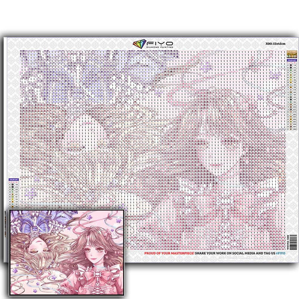 Diamond Painting Kit Maiden Girl 5D DIY Diamond Embroidery Portrait Pictures of Rhinestones Mosaic Decoration