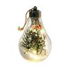 LED Christmas Ball Lights Transparent Christmas Ornament Lamp Bulb For Home Party Decoration Pendant Kid Adult Festival Gifts