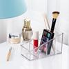 4přihrádkový úložný stojan na dálkové ovládání, průhledný a čirý stolní organizér na štětce na make-up